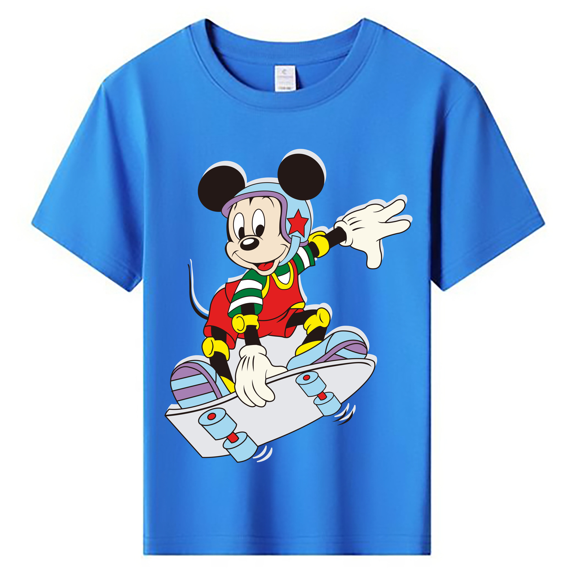 ミッキーマウス Mickey Mouse 綿100％キッズTシャツ（フロントプリント）